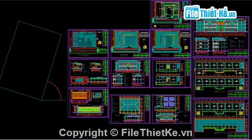 Bản vẽ,Bản vẽ autocad,bản vẽ xây dựng,tổng thể trường học